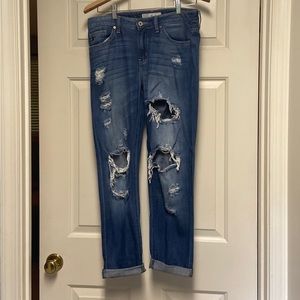 KanCan mid-rise skinny ankle distressed jeans NWOT Size 26